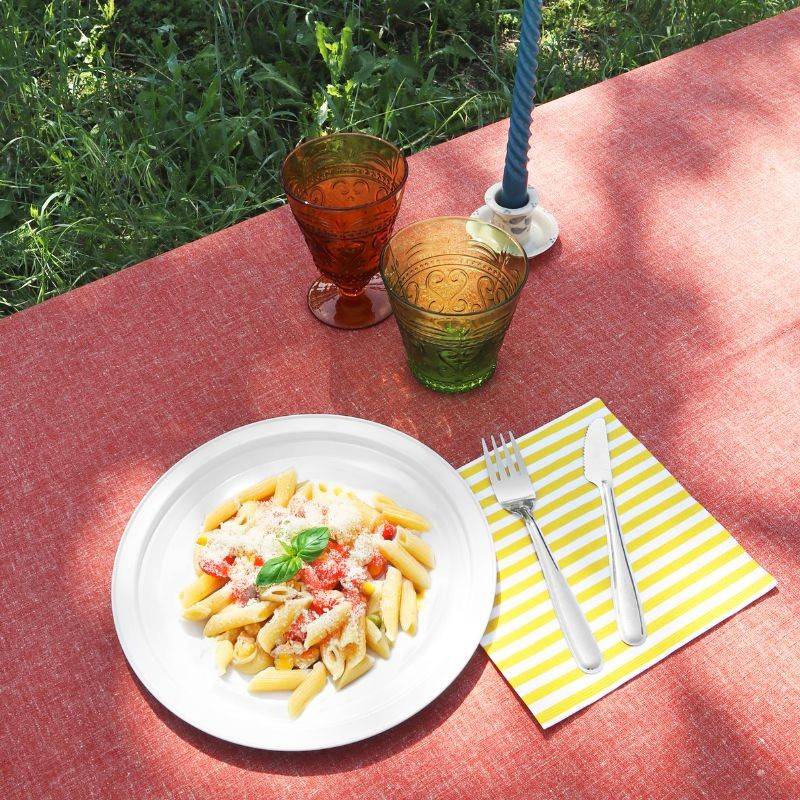 Pintinox Piatto Use&Reuse » Set 6 pz piatto in acciaio riutilizzabile per pic-nic e party Promozione