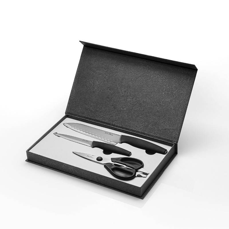 Pintinox Virtuoso Set coltelli » set coltelli 3 pezzi Coltello Santoku Coltello multiuso Forbici da cucina I Più Venduti