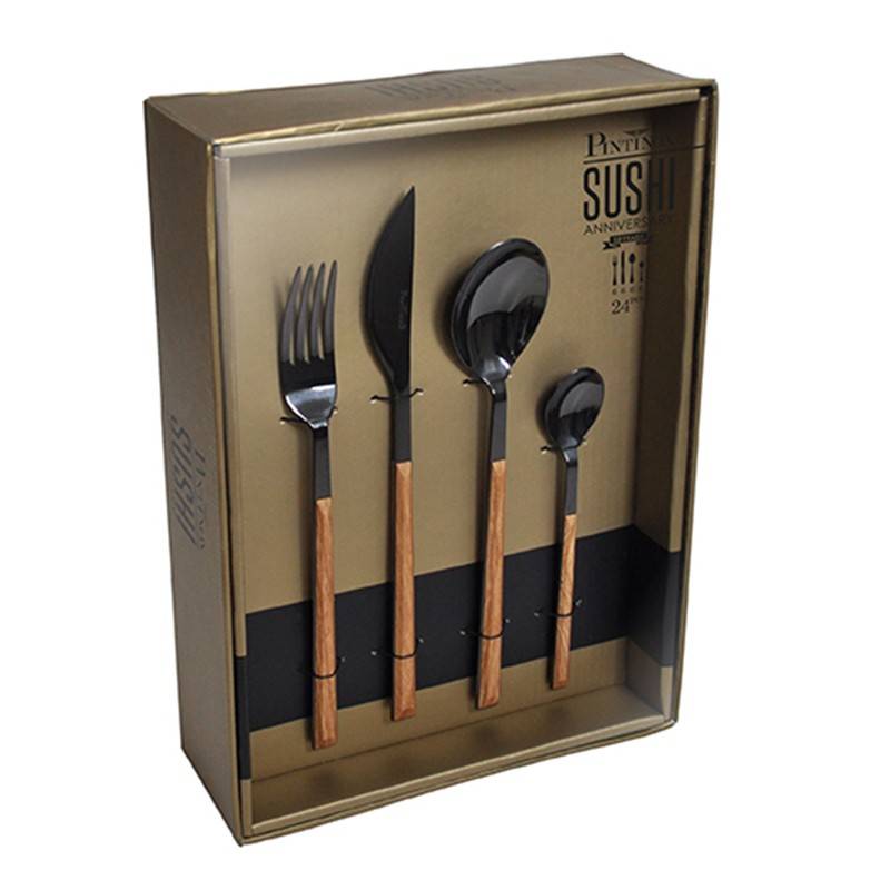 Pintinox Sushi Anniversary Black&Black » set 24 posate da tavola in acciaio Offerte