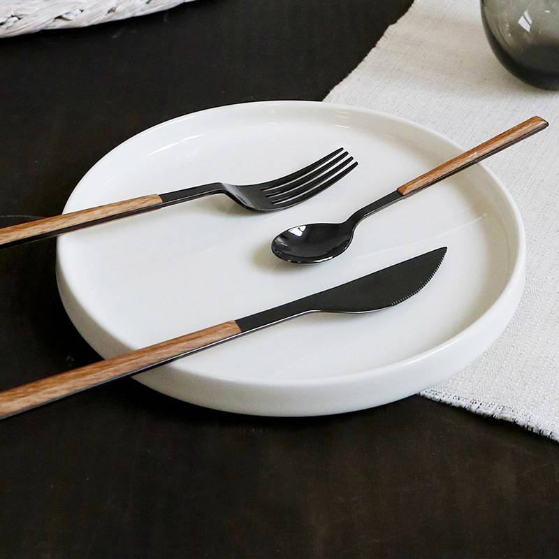 Pintinox Sushi Anniversary Black&Teak » set 24 posate da tavola in acciaio Hotsell