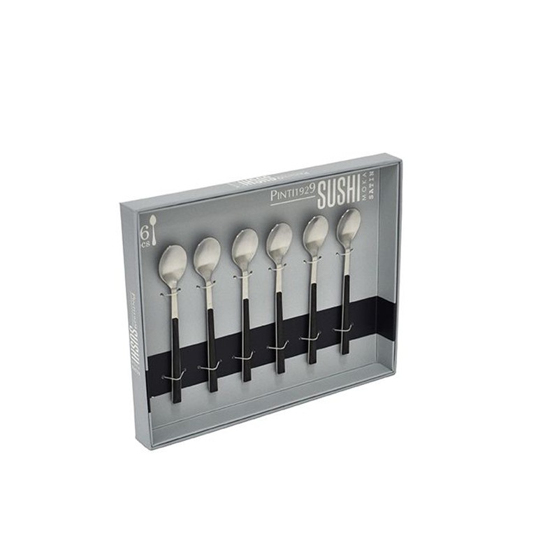 Pintinox Sushi Moka » Cucchiaini con manico ebano Vendite Flash