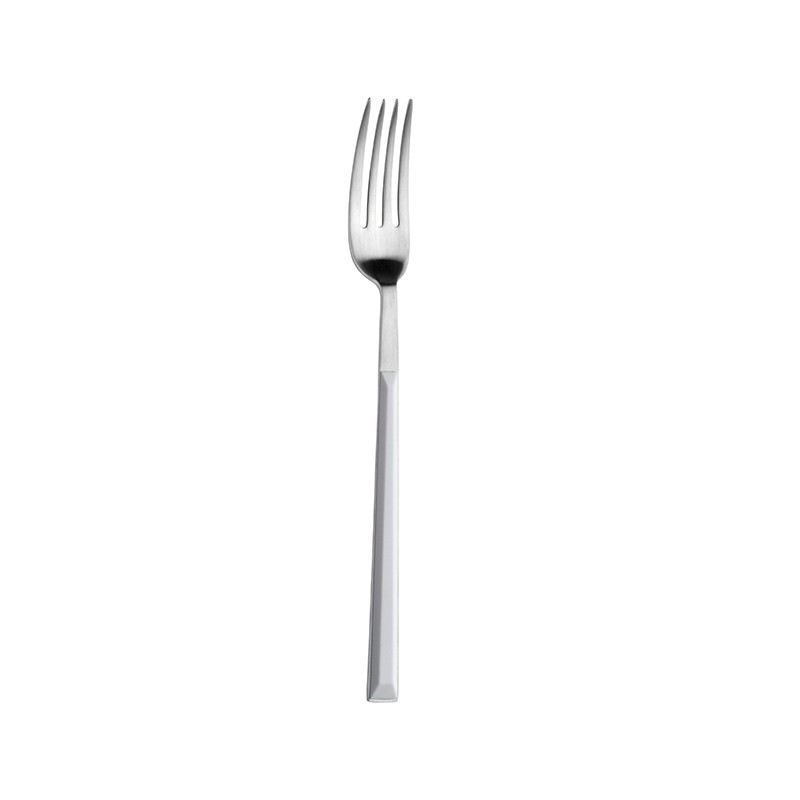 Pintinox Sushi Pro » Set 24 posate da tavola in acciaio satinato con manico bianco Italy