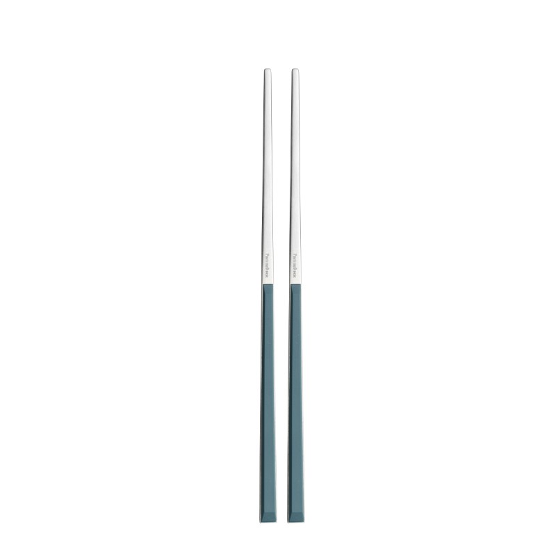 Pintinox Sushi Pro » set 24 posate da tavola in acciaio satinato con manico blu Italia