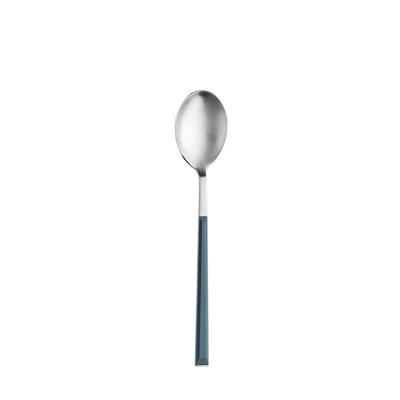 Pintinox Sushi Pro » set 24 posate da tavola in acciaio satinato con manico blu Italia