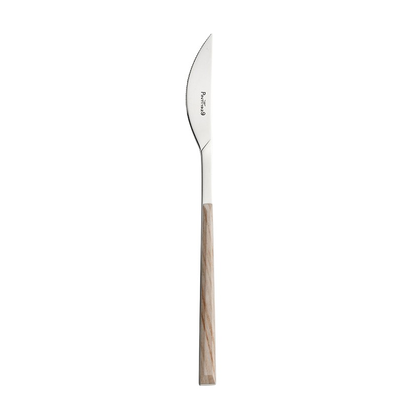 Pintinox Sushi Queen » Set 24 posate da tavola in acciaio lucido con manico betulla In Linea