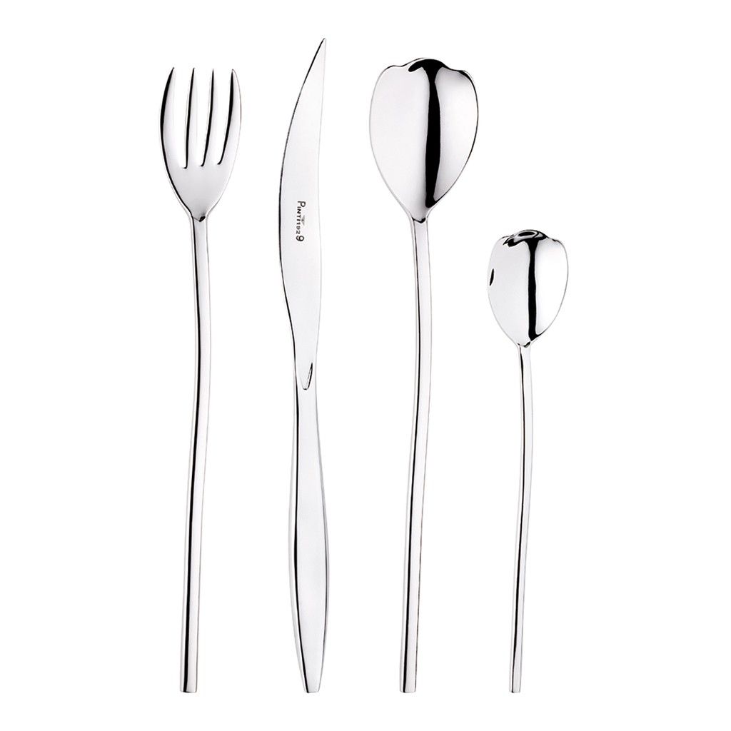 Pintinox Tulipani » Set 24 pz Posate da tavola in acciaio Fino Al -60%