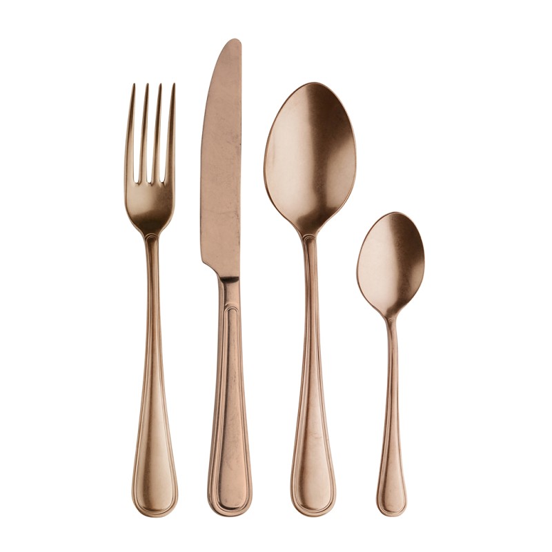 Pintinox Westminster Alchimique Bronze » posate da tavola in acciaio con finitura Alchimique Bronze Affare Del Giorno