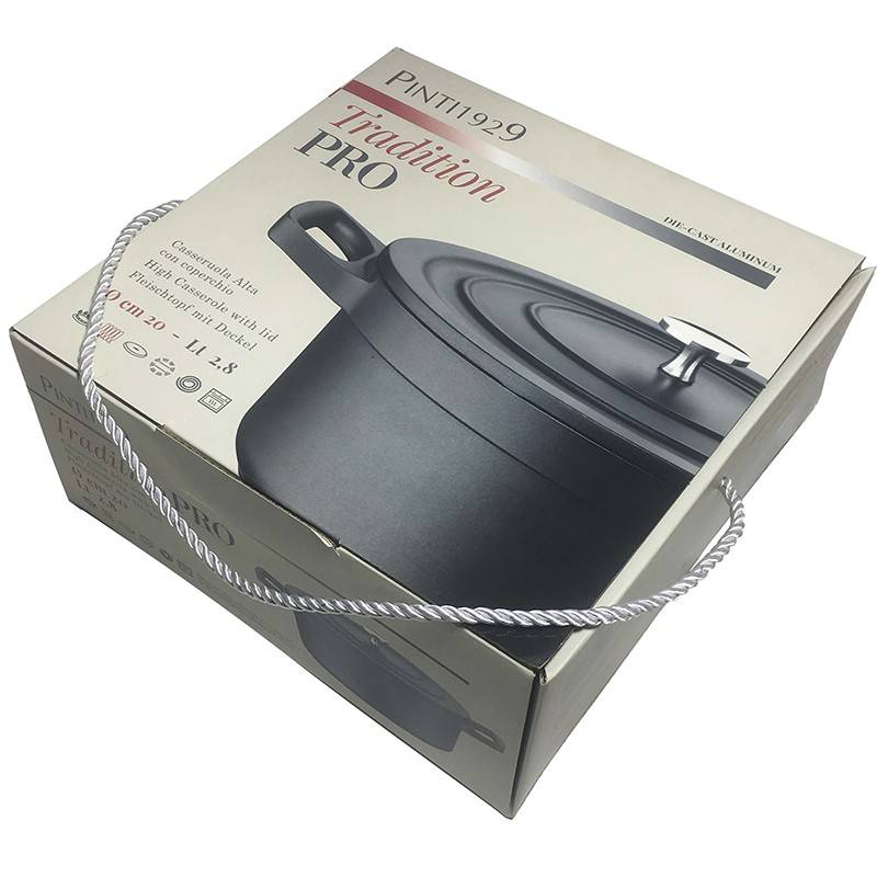 Pintinox PRO TRADTION » Tradition Casseruola alta in alluminio con coperchio in alluminio Sottocosto