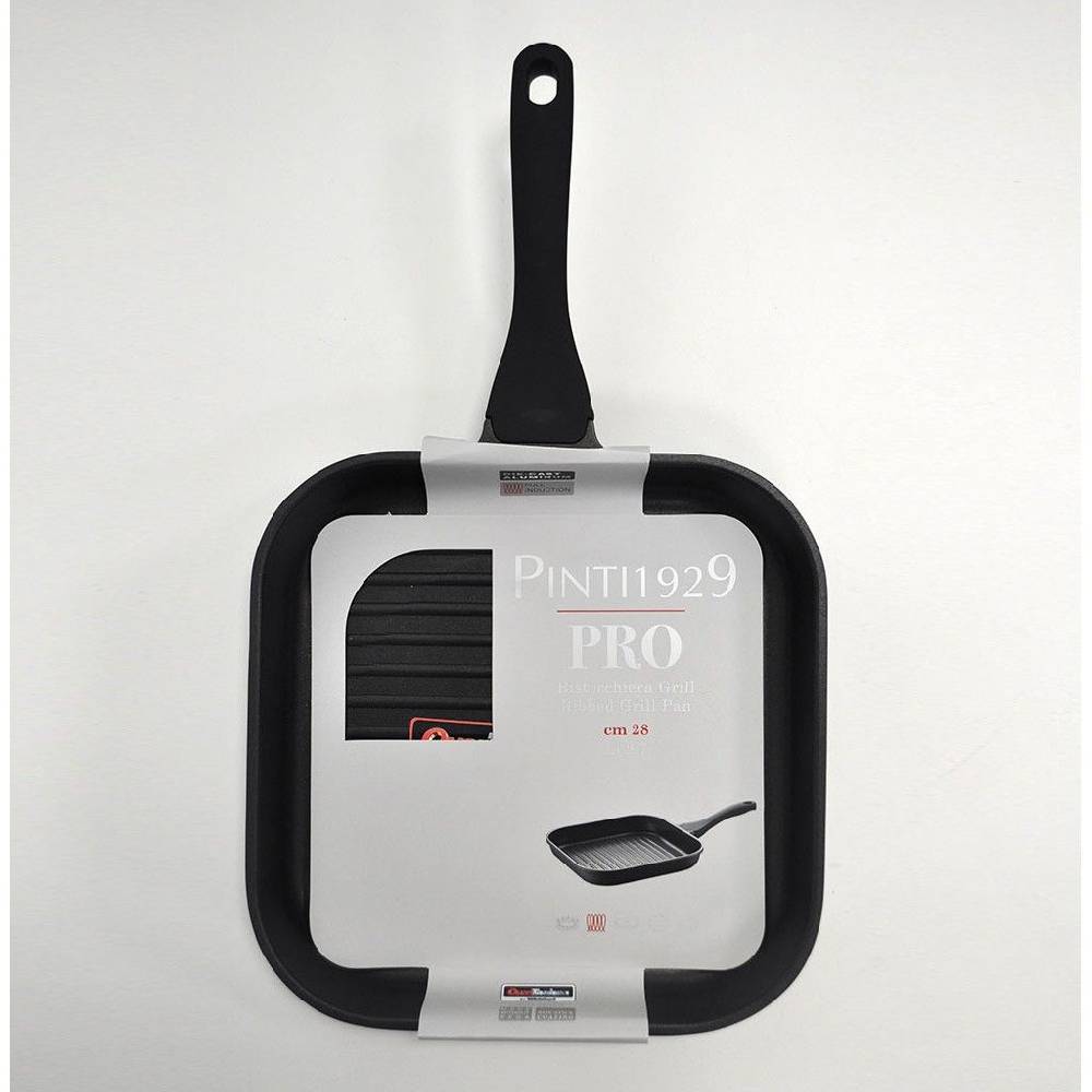 Pintinox PRO » Bistecchiera con grill 28x28 cm in alluminio con rivestimento interno antiaderente Convenienza