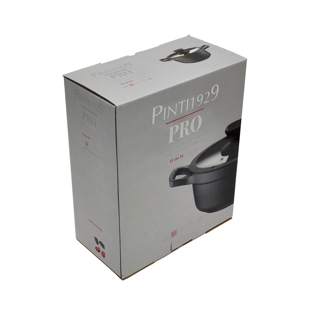 Pintinox PRO » Casseruola alta in alluminio con rivestimento interno antiaderente con coperchio Novità