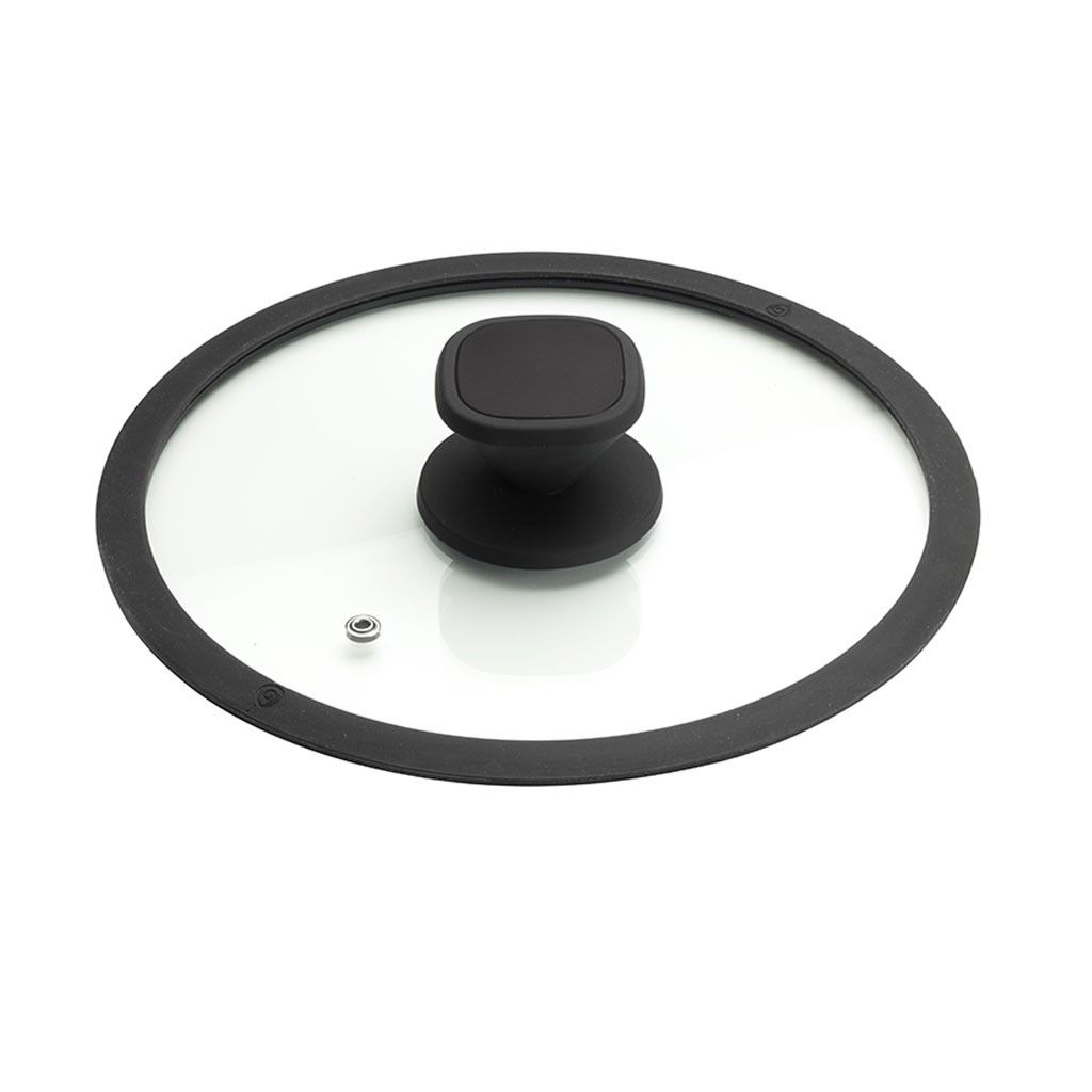 Pintinox PRO » Casseruola bassa in alluminio con rivestimento interno antiaderente con coperchio Presa