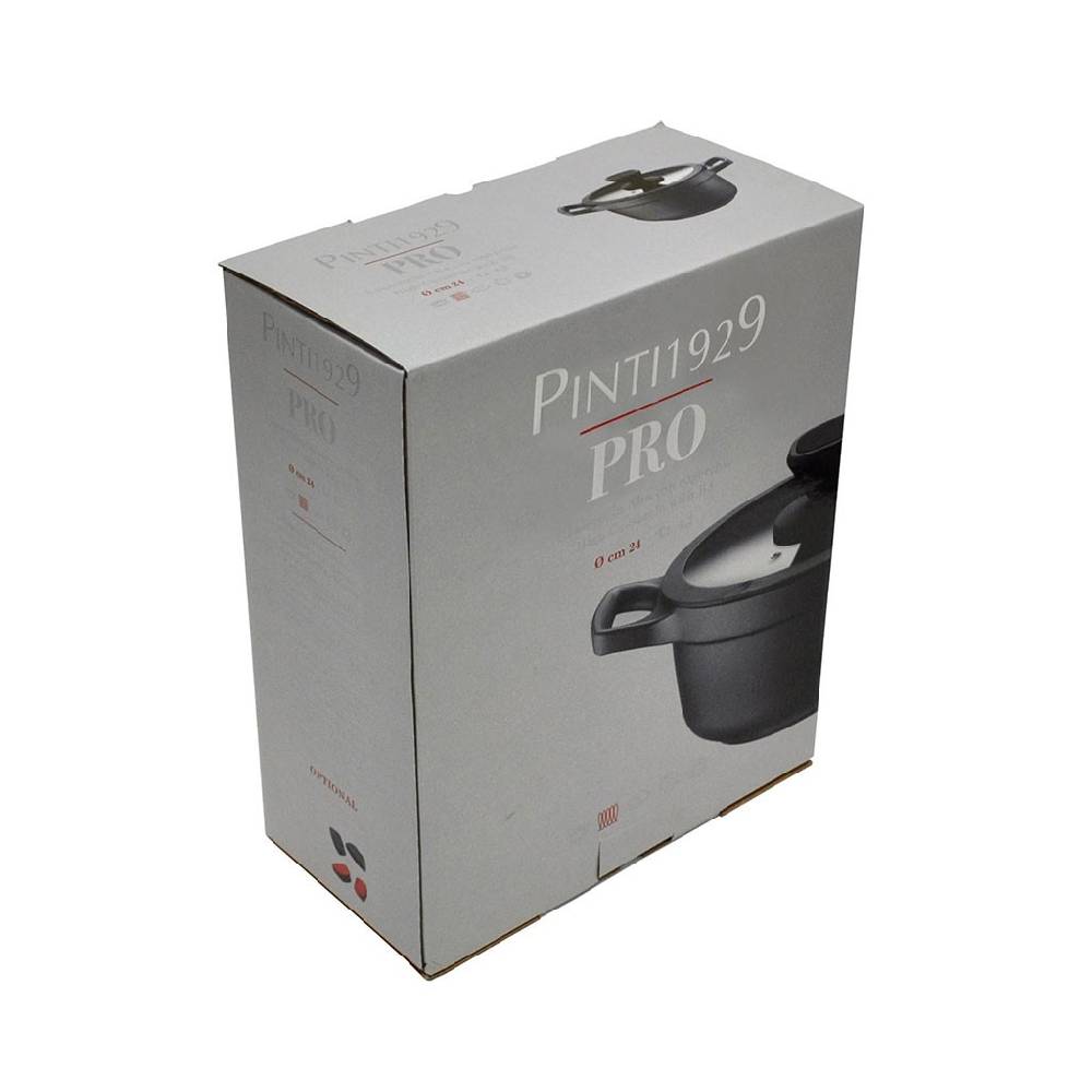 Pintinox PRO » Casseruola bassa in alluminio con rivestimento interno antiaderente con coperchio Presa