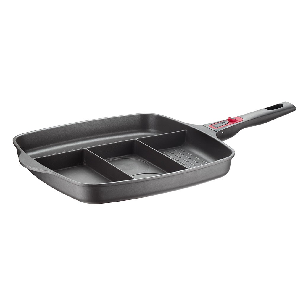 Pintinox PRO » Multipan con manico staccabile 32x32 cm in alluminio con rivestimento interno antiaderente