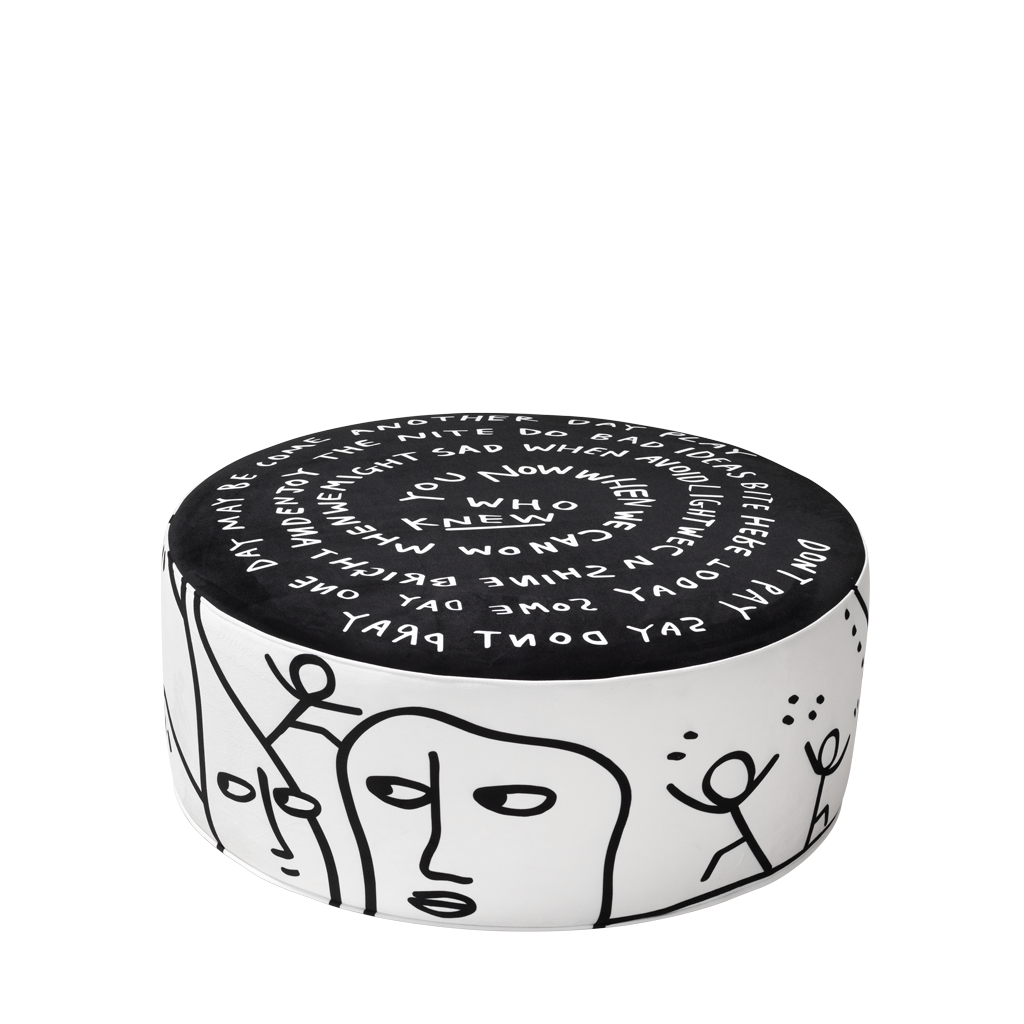 Qeeboo Eclipse Etching Pouf L Promozione