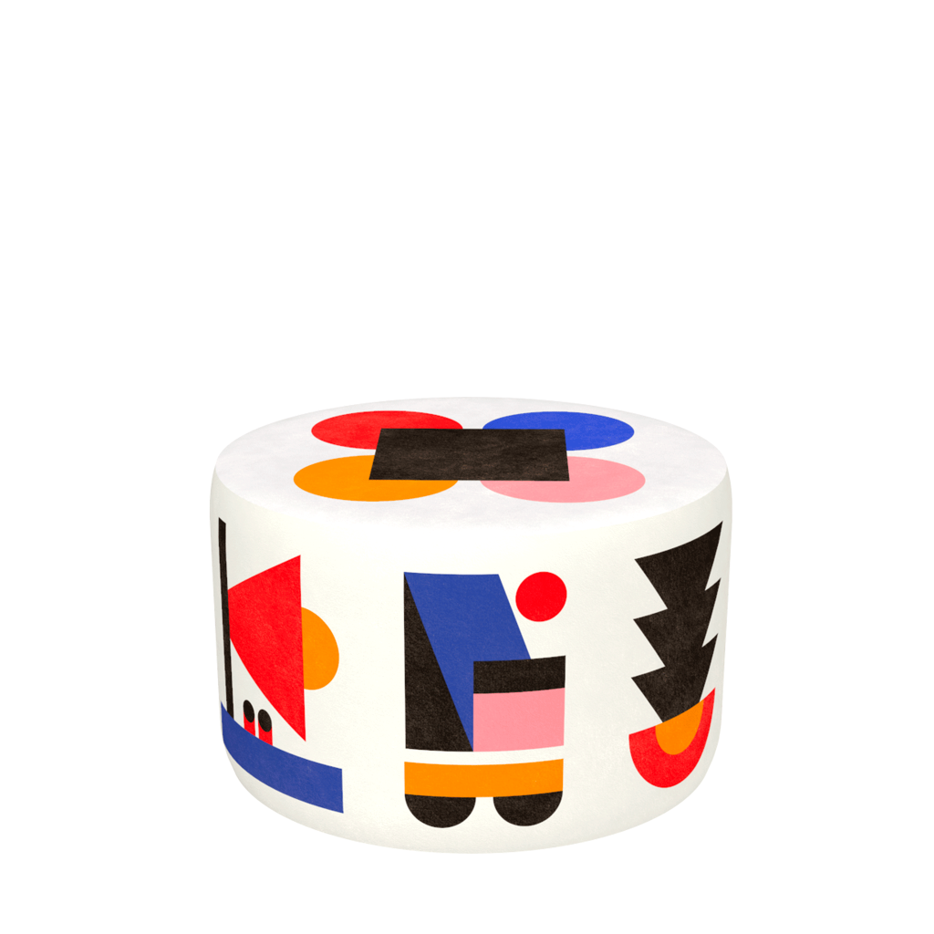 Qeeboo Pouf Oggian Home Design White M Qualità Garantita