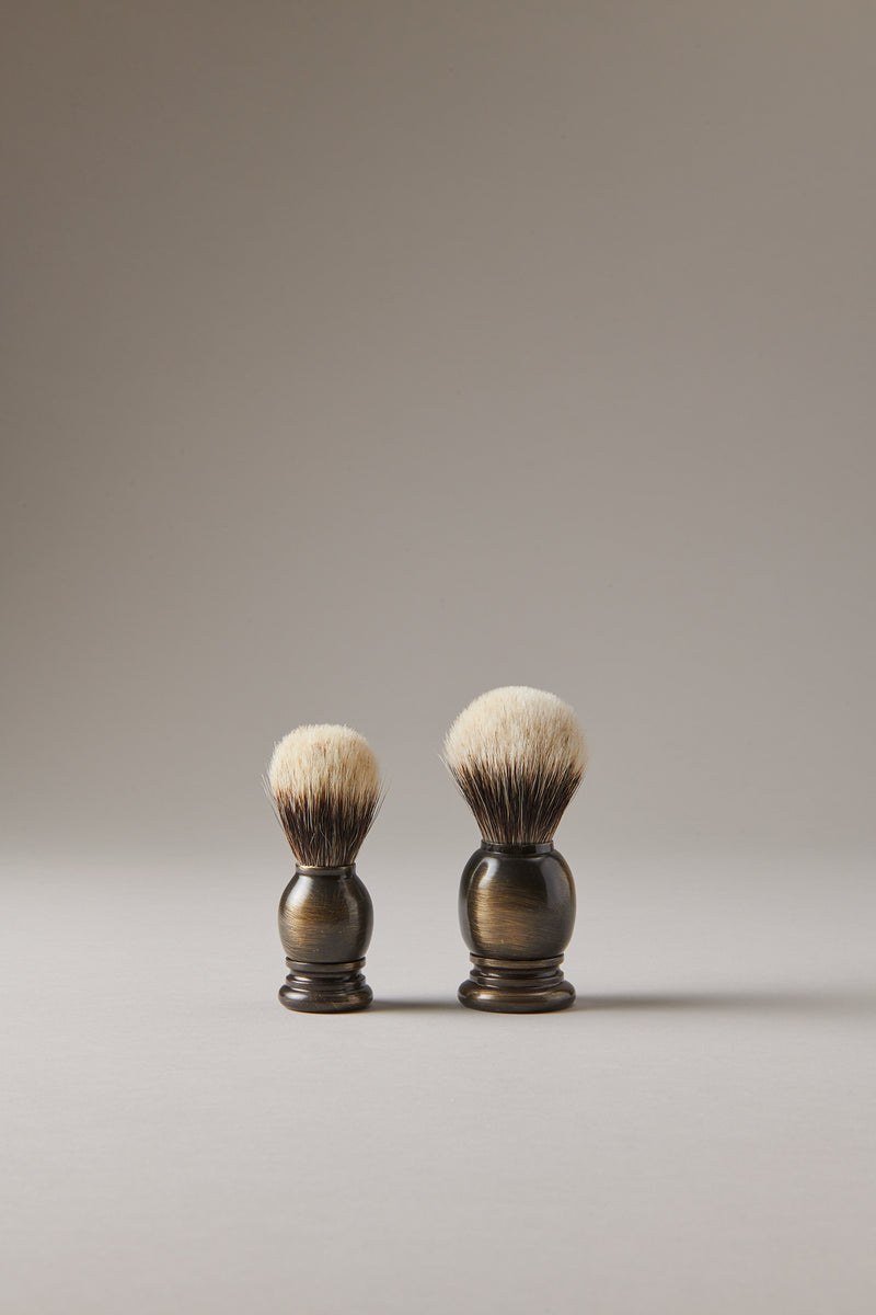 Lorenzi Milano Pennello barba ottone anticato in Ottone anticato Fino al 50% di sconto