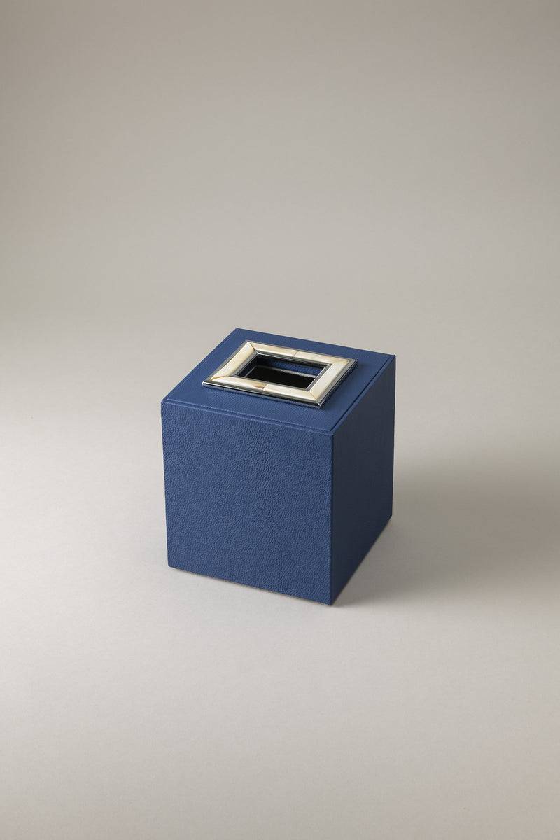 Lorenzi Milano Cubo porta fazzoletti in Zebu Vendita Calda