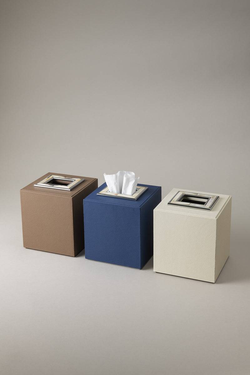 Lorenzi Milano Cubo porta fazzoletti in Zebu Vendita Calda