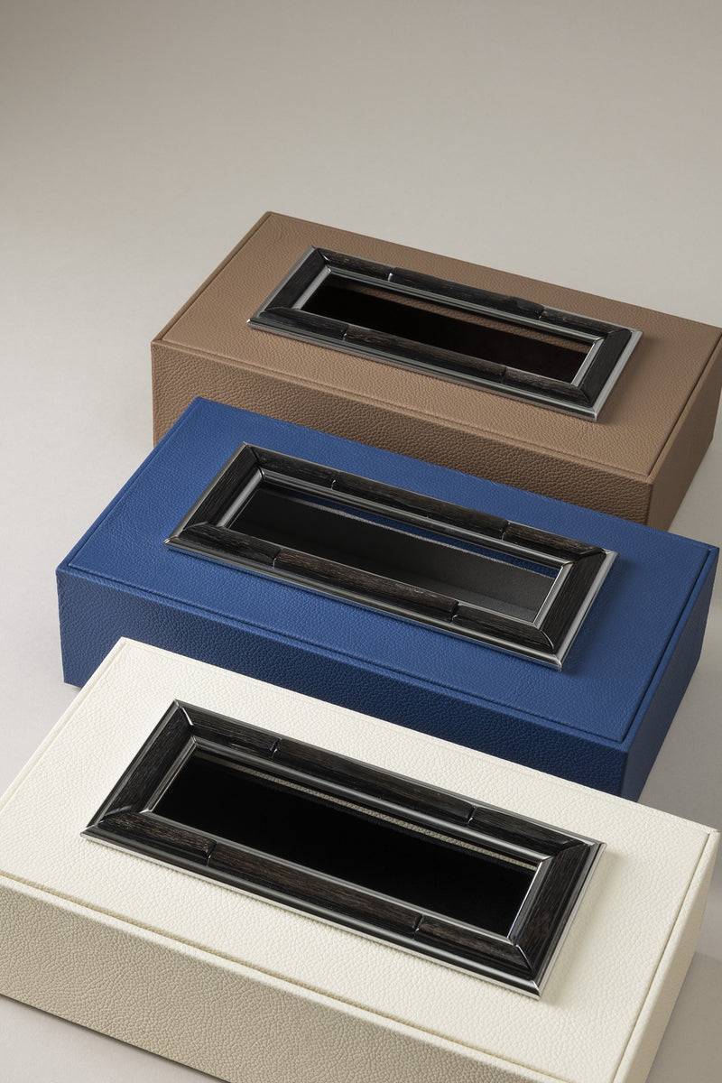 Lorenzi Milano Porta fazzoletti rettangolare in Orice Vendite Flash