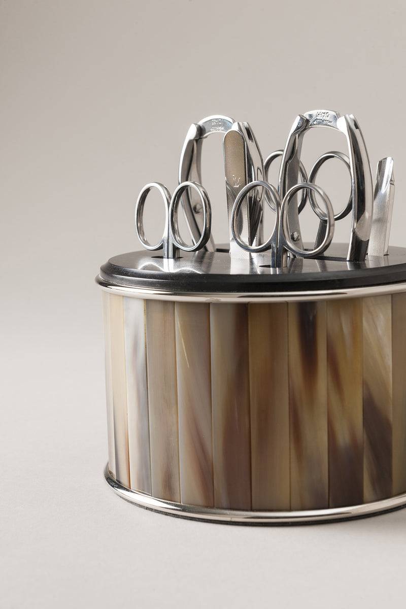 Lorenzi Milano Completo manicure da toilette in Zebu 2025