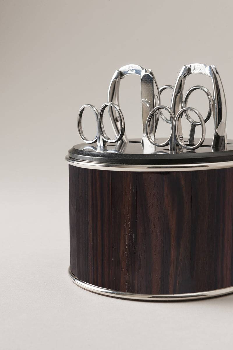 Lorenzi Milano Completo manicure da toilette in Legno Qualità