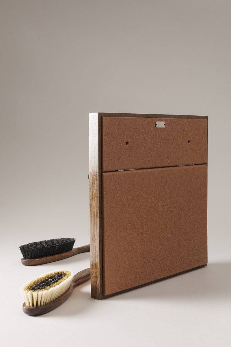 Lorenzi Milano Stand con 4 spazzole abiti in Cinghiale In Saldo