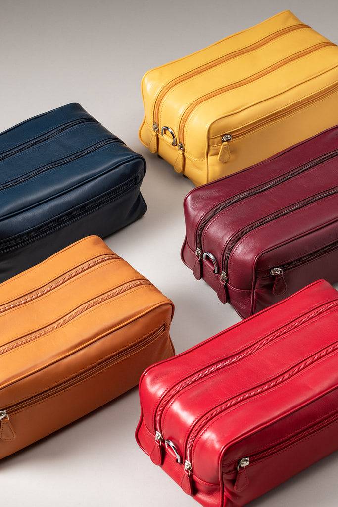 Lorenzi Milano Necessaire da viaggio grande in Nappa Shopping Online