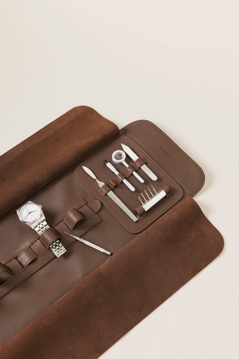 Lorenzi Milano Rotolo porta orologi in Nappa Saldi