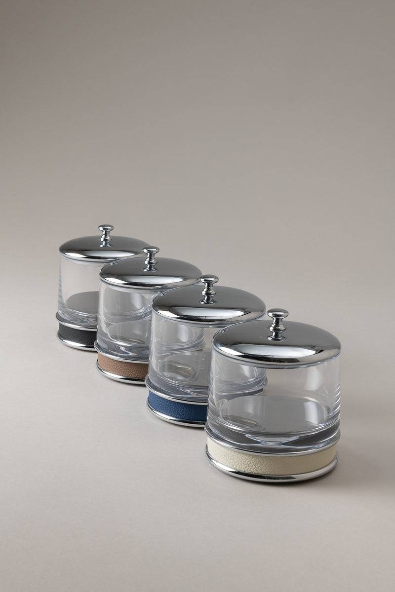 Lorenzi Milano Porta candele piccolo in Vitello nautico Sconto