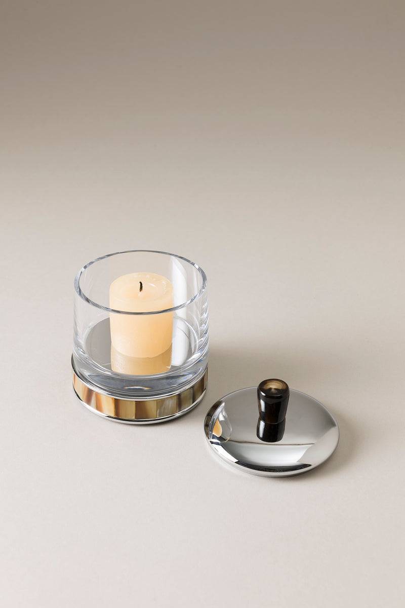 Lorenzi Milano Porta candele piccolo in Zebu Offerta