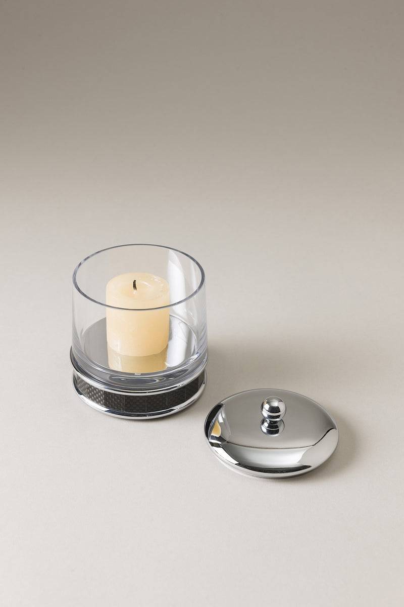 Lorenzi Milano Porta candele piccolo in Carbonio Online