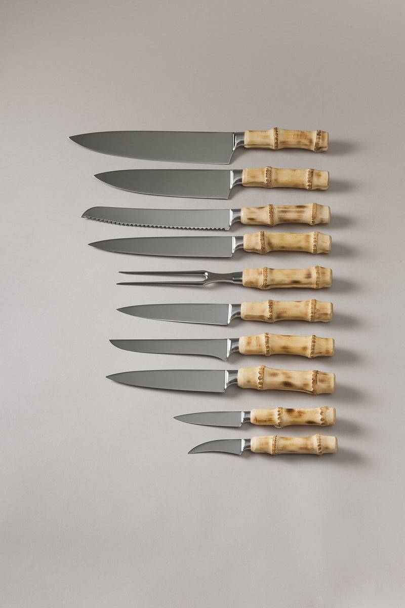 Lorenzi Milano Set coltelli da cucina in Bambù Moda