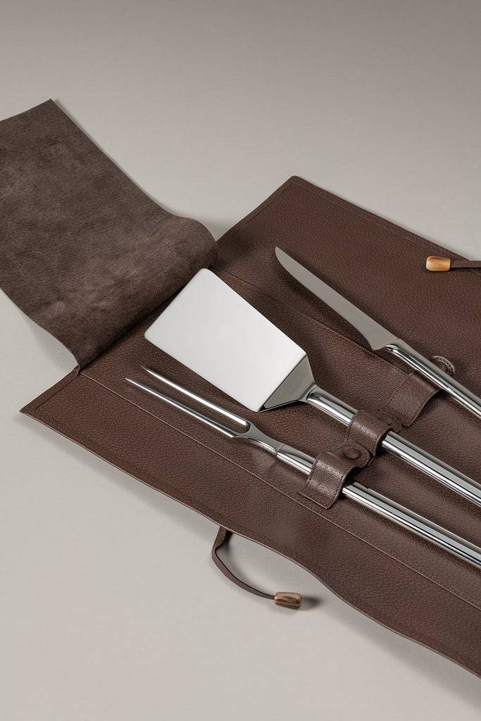 Lorenzi Milano Set BBQ piccolo in Zebu Qualità