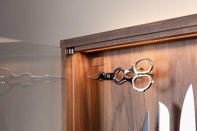 Lorenzi Milano Coltelliera piccola con vetro in Zebu Promozione Limitata