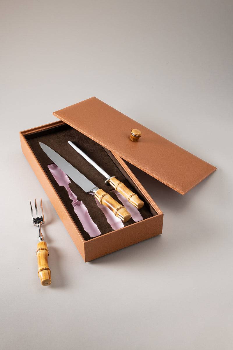 Lorenzi Milano Trio per arrosti deluxe in Bambù Nuovo