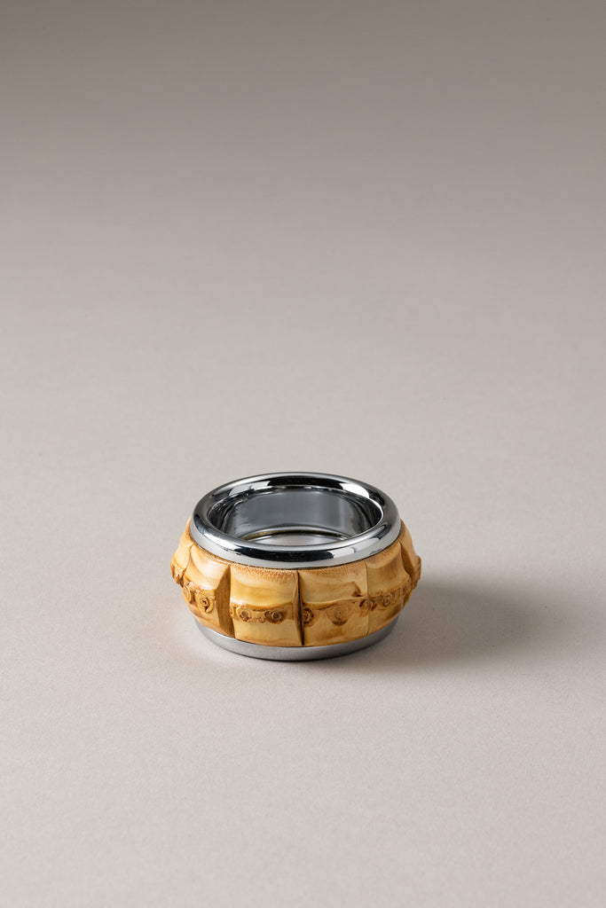 Lorenzi Milano Anello porta tovagliolo in Bambù Qualità Garantita