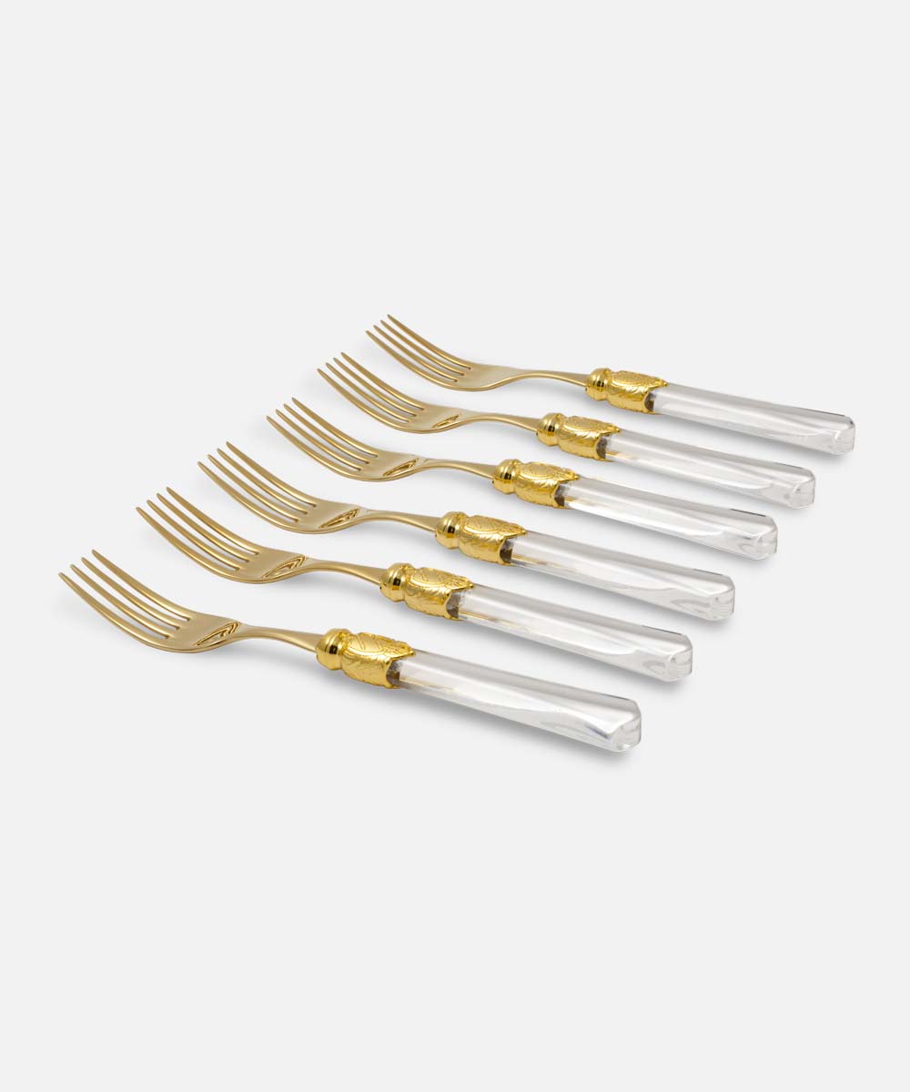 Rivadossi Sandro Vittoria Oro Set 6 forchette tavola In Saldo