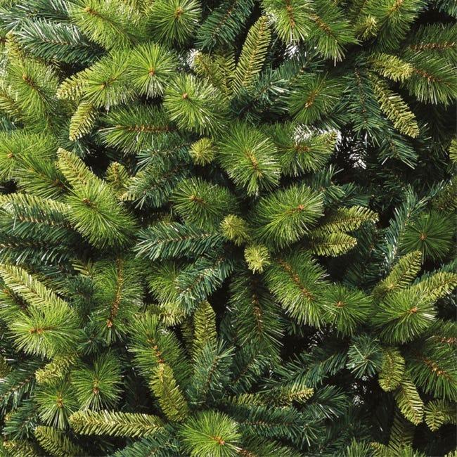 Leroymerlin Albero di Natale ARTIFICIALE JUSTIN in stile americano con tre tipologie di foglie pieno e folto - H210 cm 1381 rami Novità