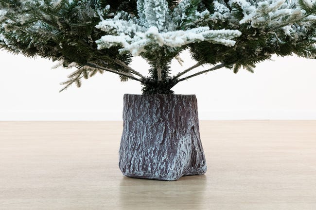 Leroymerlin BOP Albero di Natale Innevato NewArtemide 240 cm con Base Tronco Incorporata Fogliame in PE Real Touch e PVC Borsa Omaggio Apertura ad Ombrello Offerta
