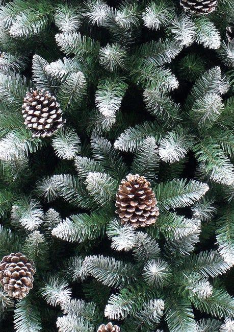 Leroymerlin Albero di Natale artificiale innevato Norway verde H 240 cm x Ø 132 cm Online