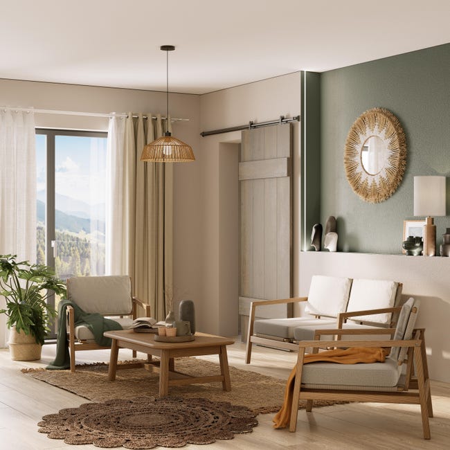 Leroymerlin Tenda INSPIRE Suzan white 0 bianco occhiello 140x280 cm Outlet