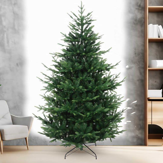 Leroymerlin Rockefeller - Albero di Natale effetto realistico in PE e PVC ø157x240H 3423 rami I Più Venduti