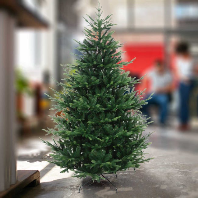 Leroymerlin Rockefeller - Albero di Natale effetto realistico in PE e PVC ø157x240H 3423 rami I Più Venduti