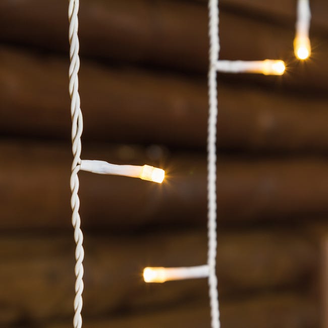 Leroymerlin Tenda luminosa 120 lampadine led bianco caldo H 60 x L 512 cm Nuova