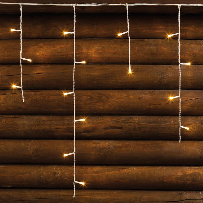 Leroymerlin Tenda luminosa 120 lampadine led bianco caldo H 60 x L 512 cm Nuova