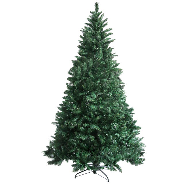Leroymerlin Albero di Natale Artificiale Folto e Realistico Rami con Apertura ad Ombrello Ignifugo In PVC con Base in Metallo (Altezza 210 cm 1780 Rami) Moda