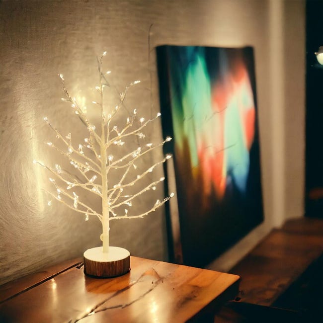 Leroymerlin Albero luminoso 108 lampadine bianco caldo H 45 cm Promozione