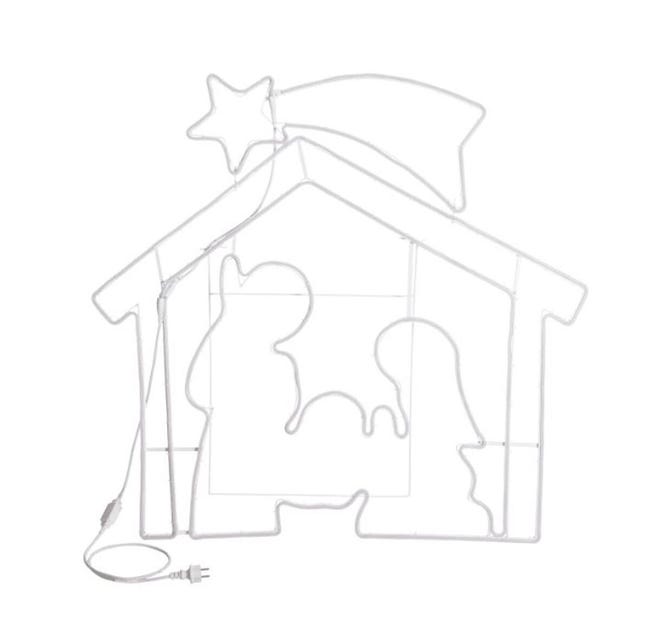 Leroymerlin Figura natalizia Presepe luminoso 1320 lampadine bianco caldo H 115 cm Spedizione Gratuita