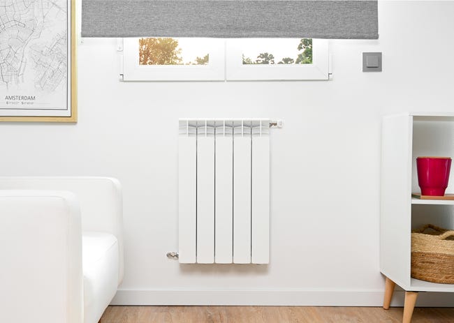 Leroymerlin Radiatore acqua calda EQUATION ALURAD in alluminio 5 elementi interasse 600 mm bianco Sottocosto