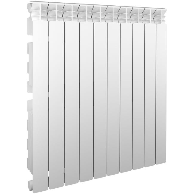 Leroymerlin Radiatore acqua calda EQUATION ALURAD in alluminio 10 elementi interasse 800 mm bianco Novità